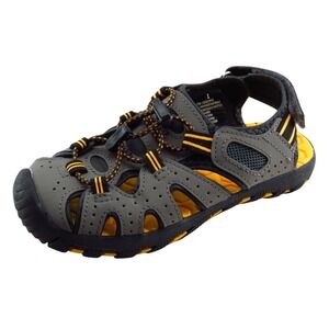 Khombu Youth Boys' 1M Gray Synthetic Sandals‎ Casual Comfort Shoes